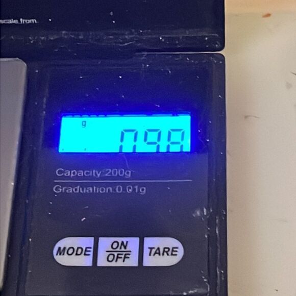 1” silver tone and white enamel charm/pendant embossed “Caroline” & jump hoop - Picture 9 of 9